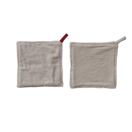Christmas Tufted Diamond Cotton Pot Holder