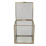 Gold Metal & Glass Display Box