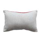 Sweet & Slightly Twisted Candy Cane Embroidered Pillow