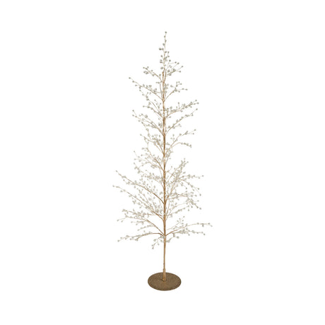 Gold Jeweled Metal Wire Tree