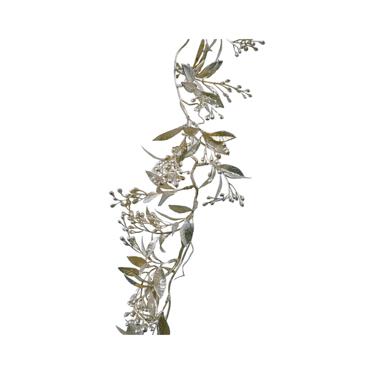 Antique Silver Leaf & Berry Garland