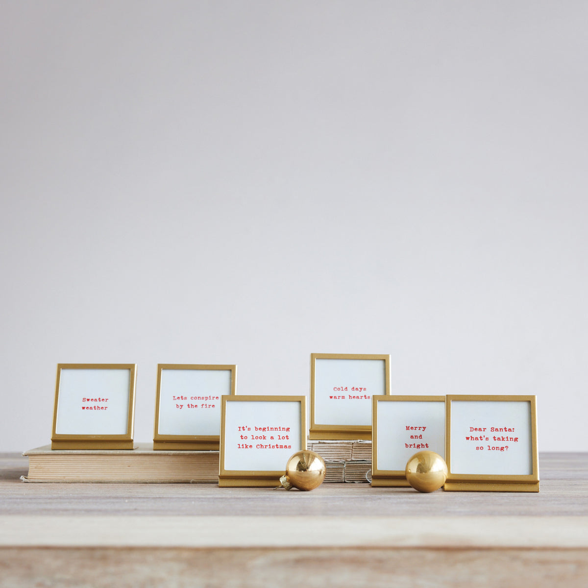 Mini Gold Frame with Christmas Saying