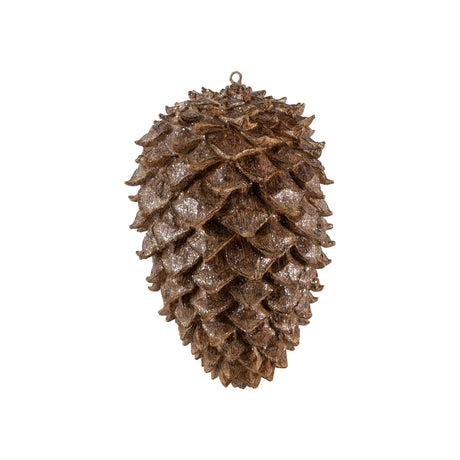 Brown Glitter Resin Pinecone
