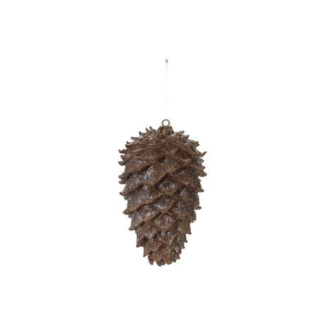 Brown Glitter Resin Pinecone