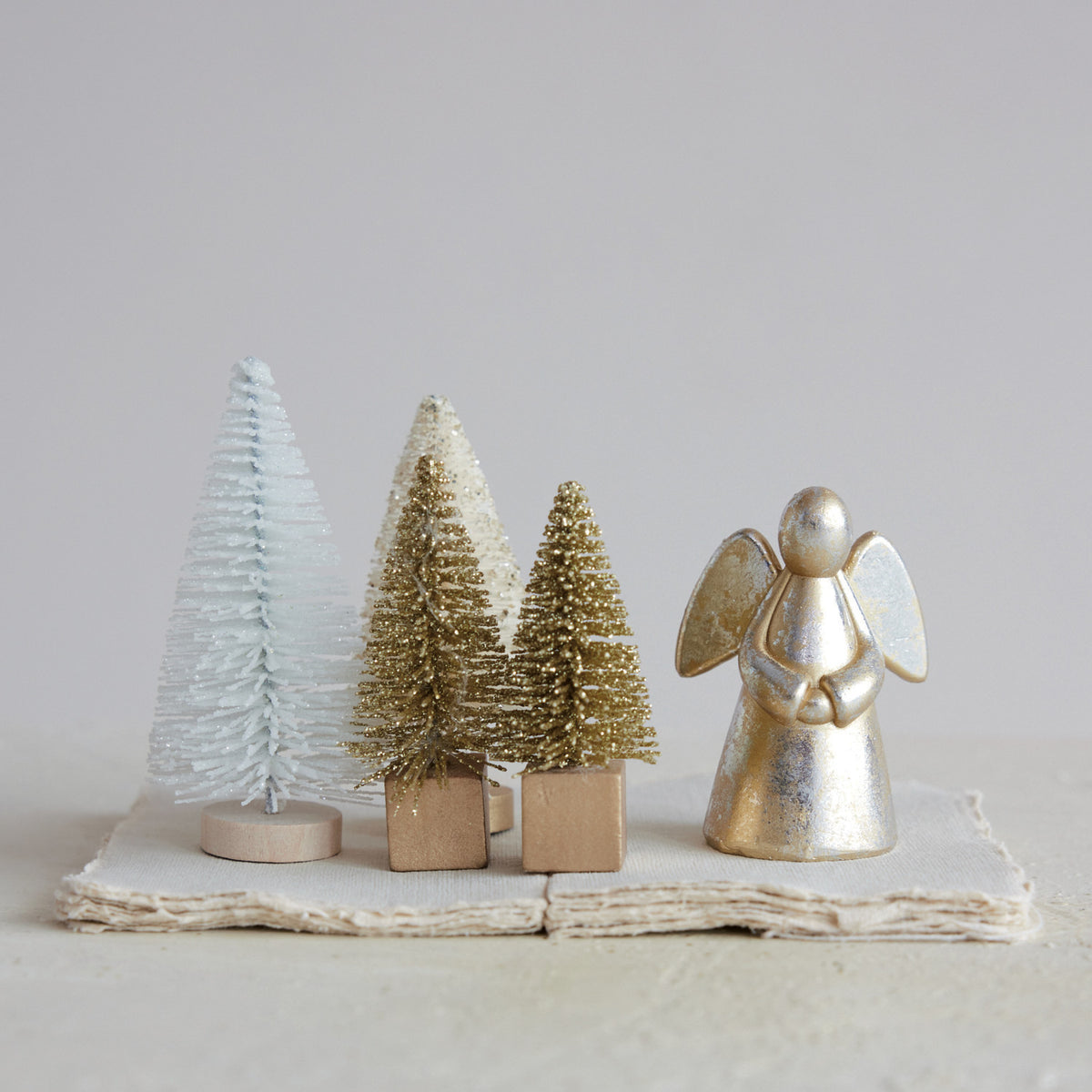 Mini Gold Resin Angel Figurine