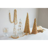 Pink & Gold Pearl Beaded Christmas Trees