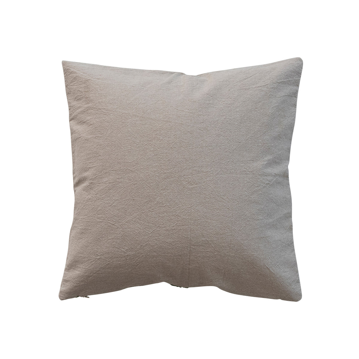 Embroidered Pine & Ornaments Christmas Throw Pillow