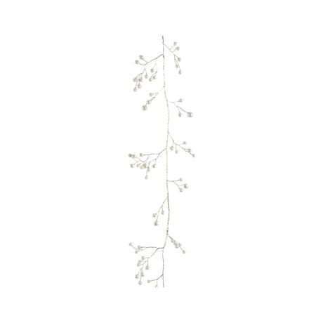 Faux Pearl & Gold Wire Garland