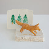 Vintage Inspired Fox Ornament