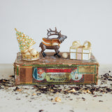 Pink & Gold Gift Shaped Trinket Box