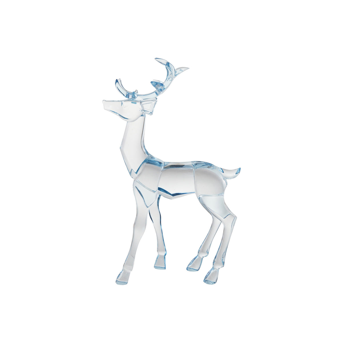 Blue Acrylic Deer Figurine