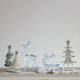 Blue Acrylic Deer Figurine