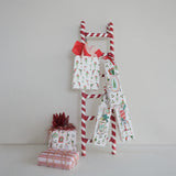 Red & White Candy Stripe Decorative Ladder