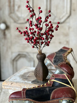 Christmas Hearth Real Touch Red Berry Bush Stem