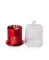 The Smell of Christmas Mercury Glass Cloche Candle | Aromatique