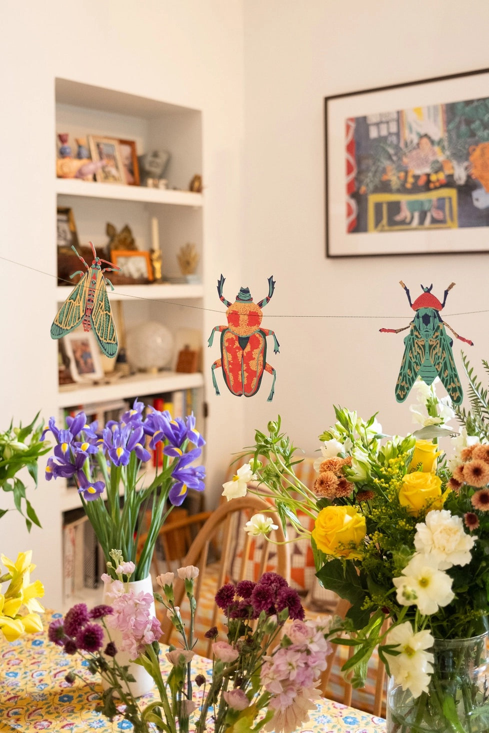 Hand-Sewn Insects Paper Garland | East End Press