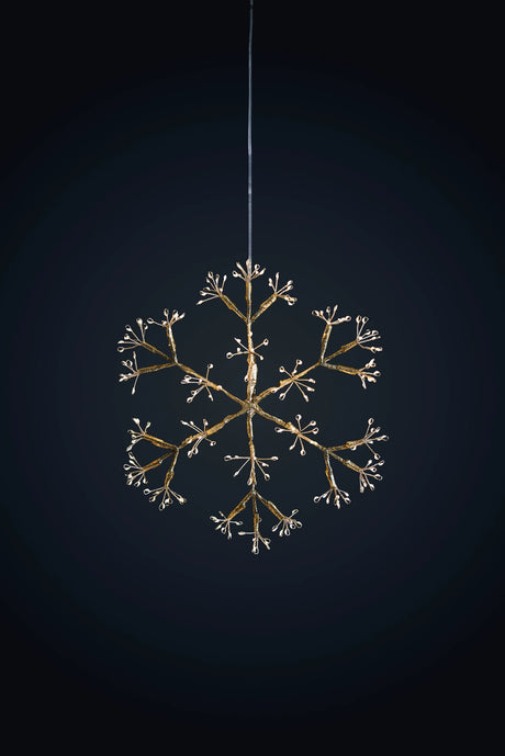 Champagne Snowflake LED Hanging Light
