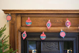 Baubles Sewn Paper Garland | East End Press