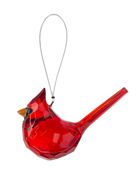 Red Cardinal Crystal Christmas Ornament