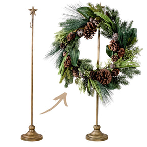 4 Foot Adjustable Star Top Wreath Stand