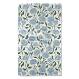 blue hydrangea geometry tea towel