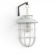 aged white hanging light with chain decorative lantern battery operated for indoor outdoor styling