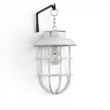 aged white hanging light with chain decorative lantern battery operated for indoor outdoor styling