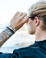 Graphite & Grace Infinity Cross Silicone Bracelet Set