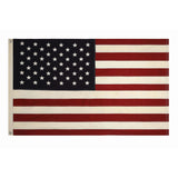 Americana fabric flag with grommets for patriotic porch, wall, storefront, or Fourth of July decor