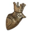 antique brass crowned bird wall hook decorative bird head wall hook