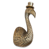 antique brass flamingo wall hook with top hat decorative bird wall hook