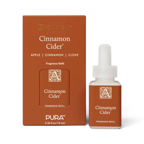Aromatique Cinnamon Cider Pura fragrance refill with apple, cinnamon, clove and warm spice notes