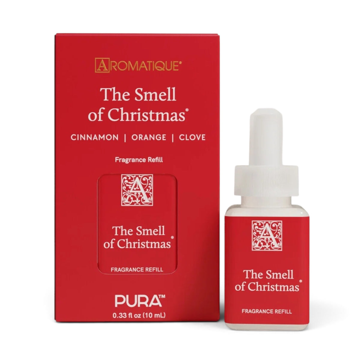 Aromatique The Smell of Christmas Pura fragrance refill with orange peel, cinnamon, clove and warm spice notes