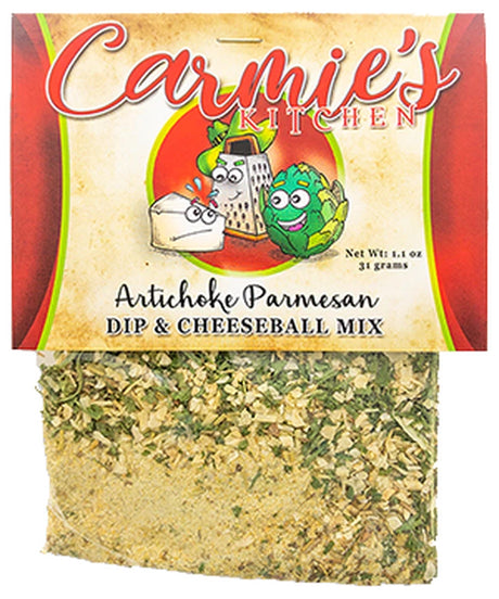 carmie's kitchen artichoke parmesan cheeseball dip mix