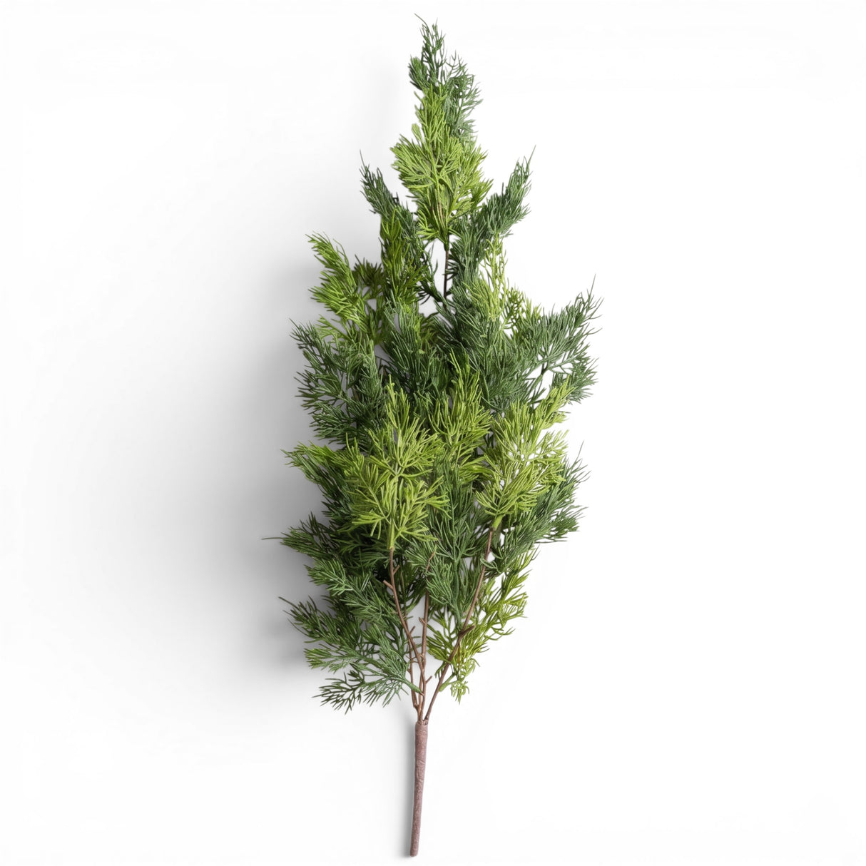 Artificial cedar spray stem faux evergreen holiday greenery for Christmas arrangements wreaths mantels and centerpieces