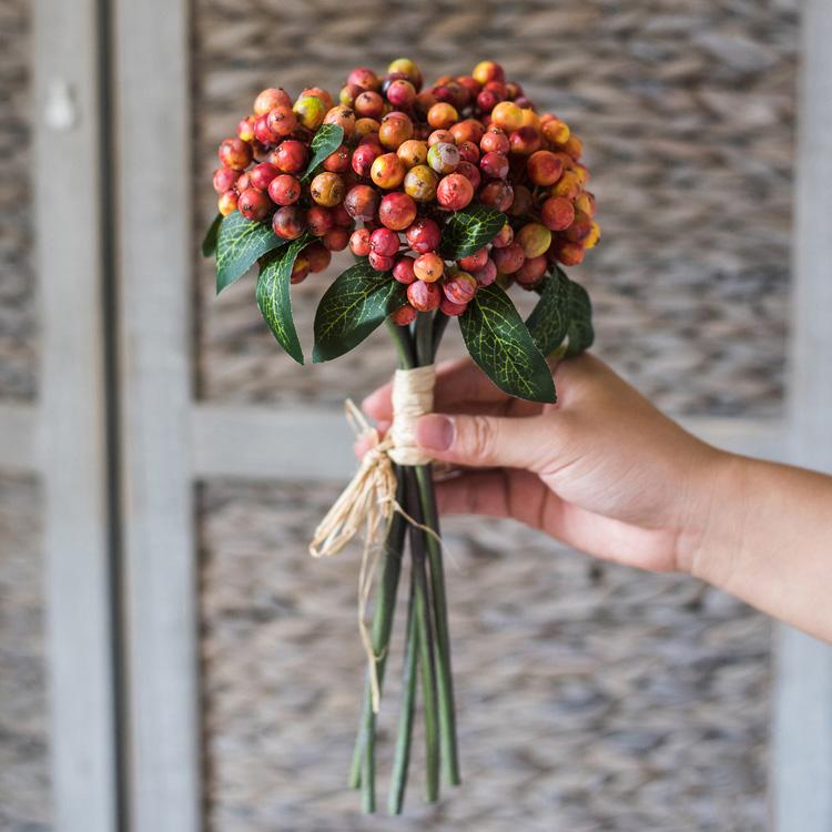 Orange Red Berry Bouquet Bundle