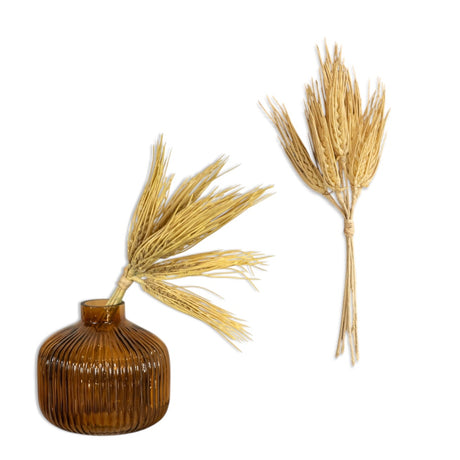 10.25-inch artificial golden grain bundle for small vases and fall floral arrangements