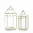 white metal decorative lantern with arched frame candle lantern farmhouse style