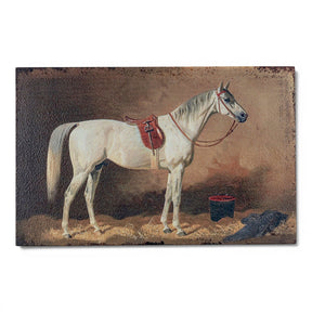 athena horse wall art vintage metal equestrian print rustic home decor