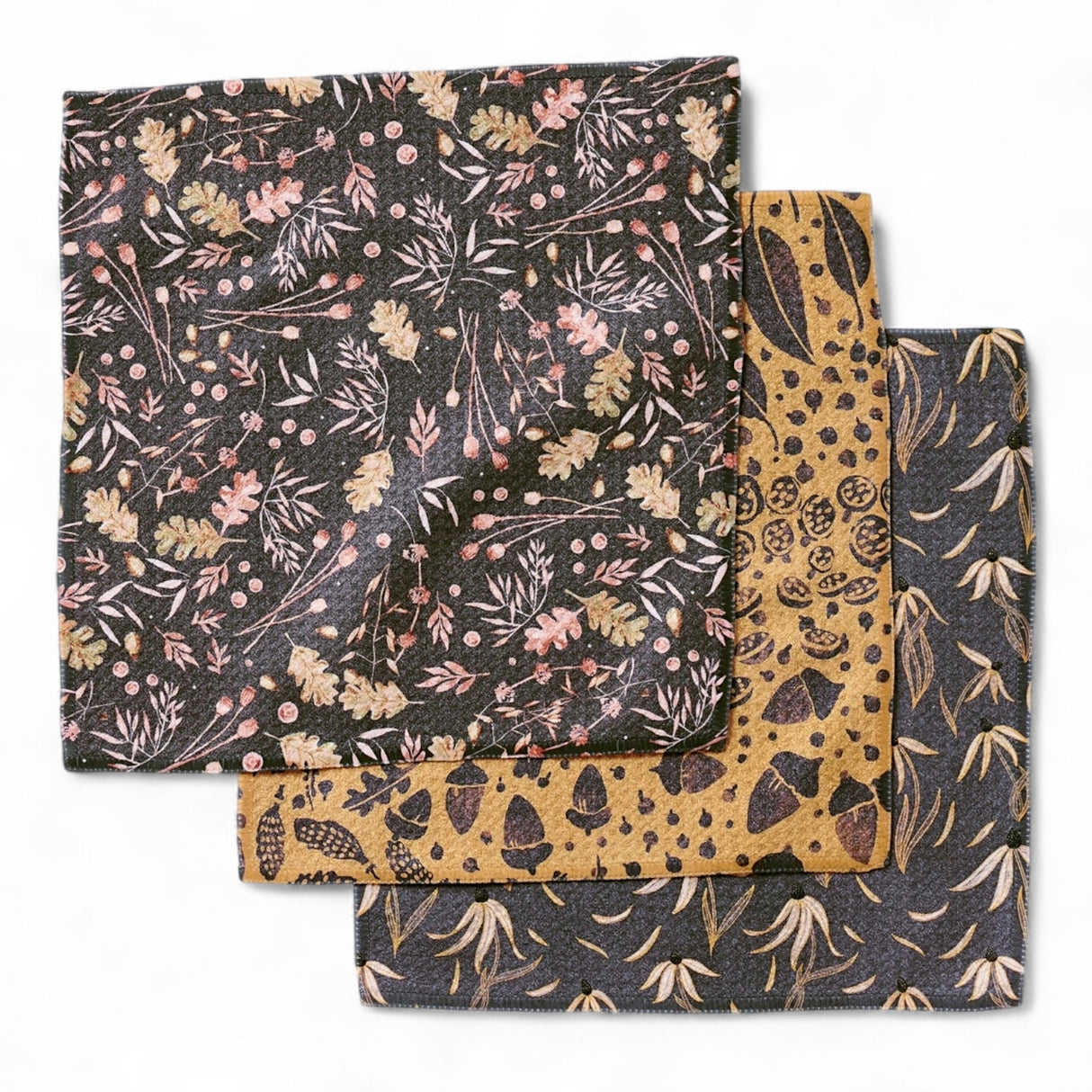 Autumn Harvest Geometry Dishcloths | 3-Pack