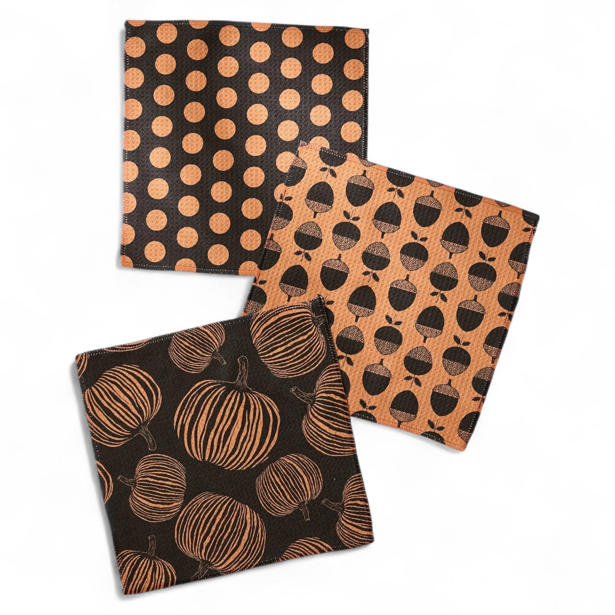 Autumn Noir Geometry Dishcloths | 3-Pack