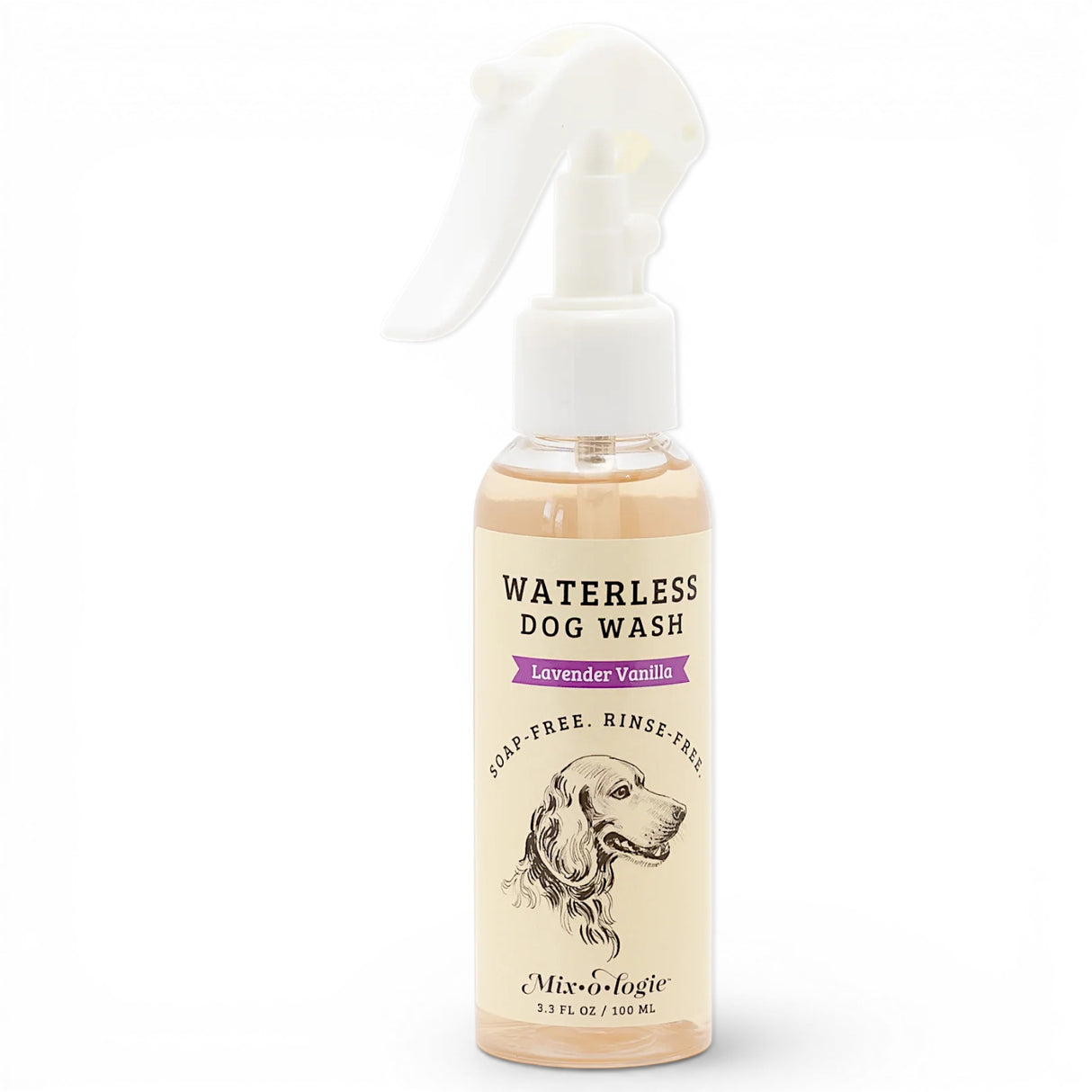 waterless dog wash lavender vanilla rinse free dog deodorizer coat refresher