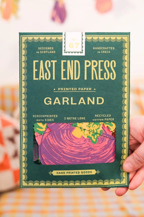Hand-Sewn Vegetables Paper Garland | East End Press