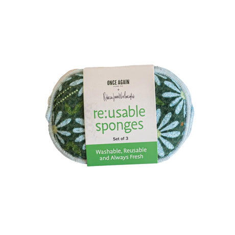 Re:Usable Blue Daisy Sponge (Set of 3)