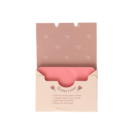 Rose Paper Soap Travel Sheets