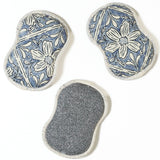 Re:Usable Blue Floral Sponge (Set of 3)