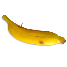 Banana shaped zipper coin purse novelty fruit pouch for small essentials