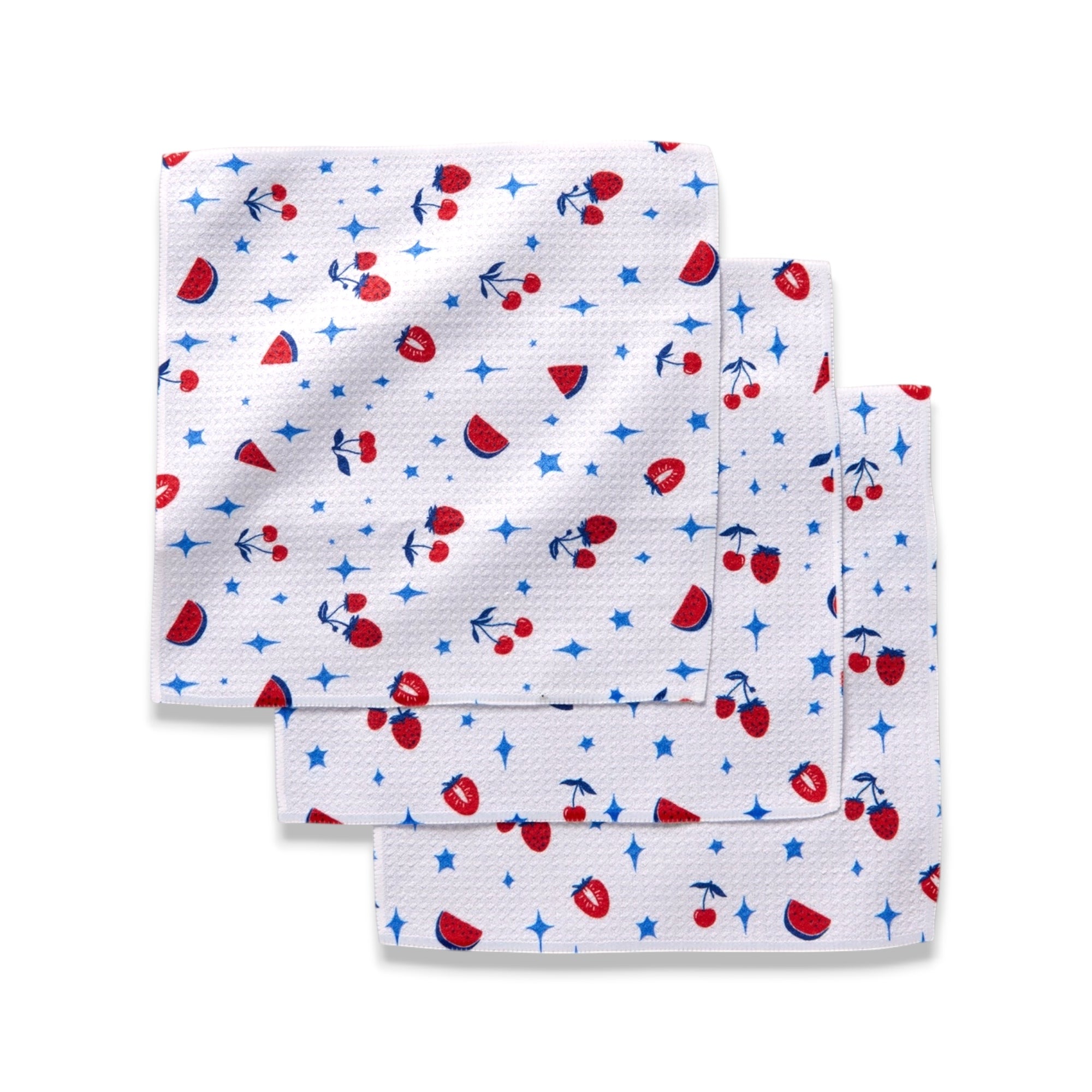 Fruit Sparkle Toss Geometry Dishcloths - Thumbnail 2