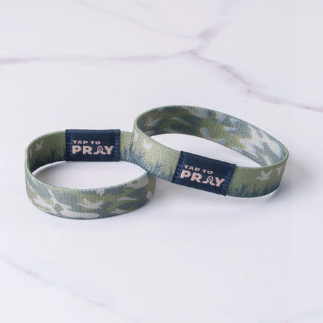 Waterfowl Camo Tap to Pray Wristband