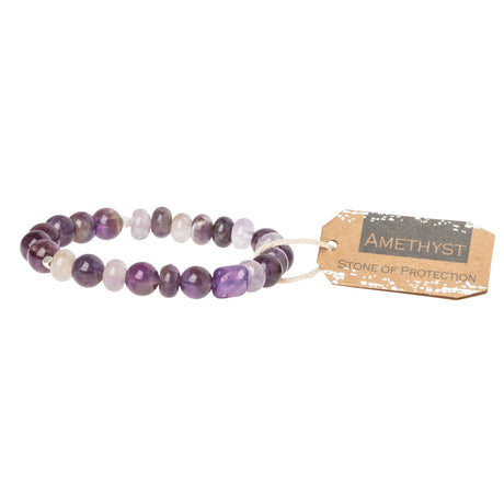 Stone Stack Bracelet Amethyst | Stone of Protection